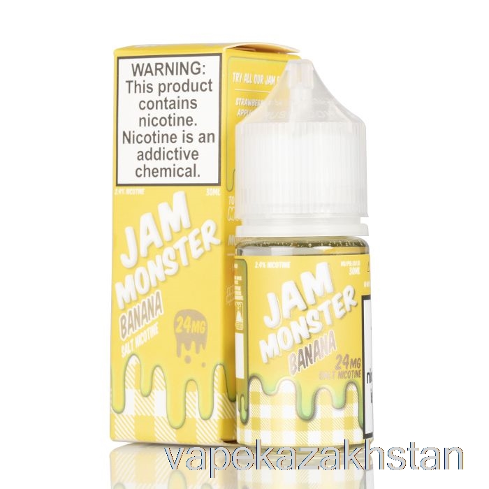 Vape Kazakhstan Banana - Jam Monster Salts - 30mL 48mg